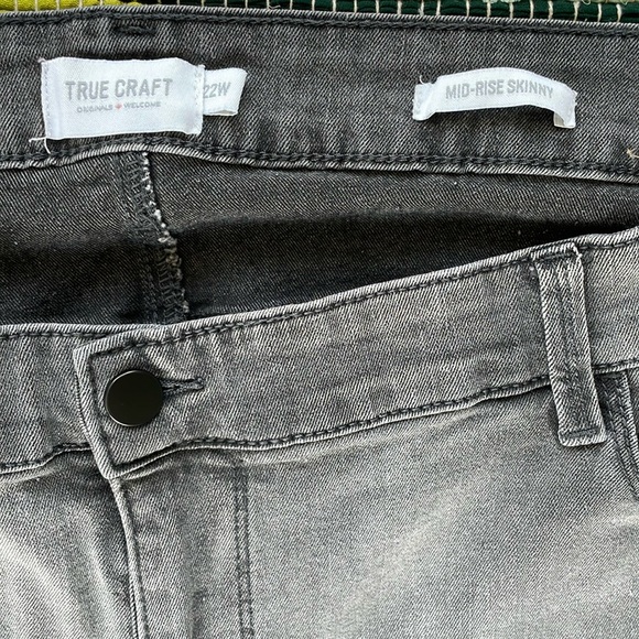 True Craft Gray Skinny Jeans-#1955+ - Picture 4 of 15